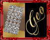 Geo Silver Diamond Bangl