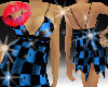 Punk It Dress Blue
