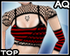 *AQ*Emo Brat Top Red