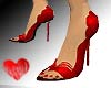 Ruby Red Scalloped Pump