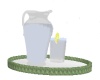 Water Pitcher and Glass