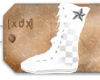 [XDX] Girls White Chucks