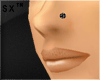 sx� Black D!am Nose Stud