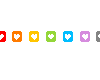 [B]Rainbow hearts