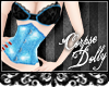 [c] Blue glitter Corset
