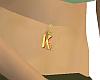K belly dangle Gold