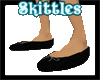 Blk Slippers & Grey Tie