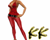 {KK} BH PVC Red W Lace