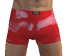 Red PVC boxer