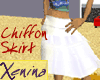 X Flowing Chiffon Skirt