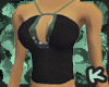 Elegant black/green Top