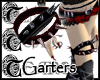 TTT Spike Garters Blk+Rd