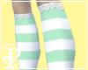 Mint Stripe Kneesocks
