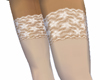 White lace leggings