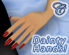 Dainty Hands (Red Nails)