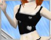 B/W Cutout Heart Tank