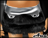 Product Image for ANN Fur Trim Metal SV-BL