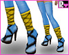 Sexy Blue Ninja Heels and Stockings2