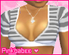 Grey stripey crop top