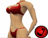 chained red bikini