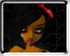 Black Etsuko w/red bow