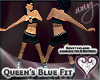 Queens blue outfit