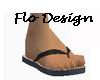 F> Blacky Flip Flops