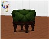 Green Round Puff Ottoman