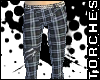 Skinny Plaid Punk Pants