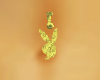 gold bunny belly PIERCIN