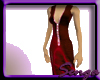 Satin gown red