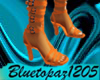 Orange Gladiator Sandals
