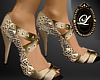 LIZ trinity gold heel