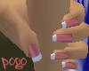 Nails in light red