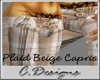 +Cc+ Capris/Plaid Beige