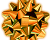 Gold christmas bow