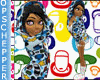 Blue Bapesta Hoody (F)