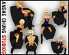[ACS]STRIPED CHAIR/POSES