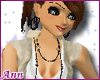 ANN Fur Vest Jean CREAM