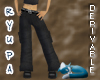 Black Baggy Cargos