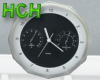 Chrome Wall Clock dials