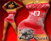{xxx}Foil Tube Dress red
