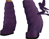 Purple Furry Boots