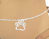 Product Image for cat print belly chain