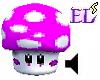 Pink mushroom with SOUND