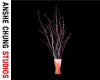[ACS] RED STRIPED VASE