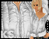 {K} Silver Hood Jacket