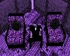 Black & Purple Patio Set