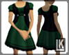 Green Dress with Vest