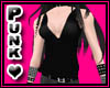 Long Black V Top